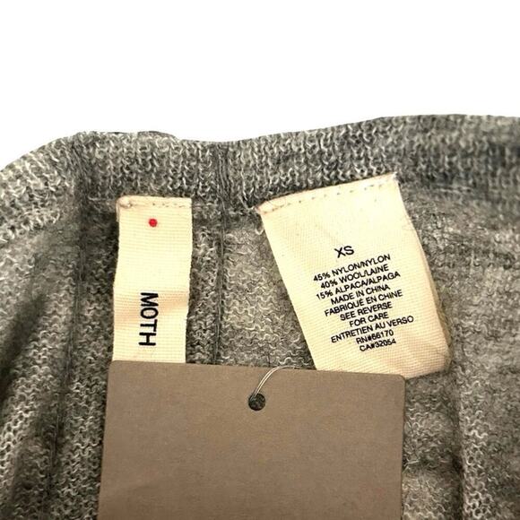 NWT Moth By Anthropologie Women’s Wool Blend Zippered Mini Dress Gray Size XS - Picture 8 of 8